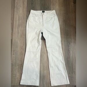 Wilsons Leather White Boot Cut Pants